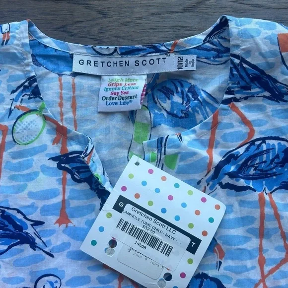 GIRLS GRETCHEN SCOTT Lamingle Tunic. 10/12. Swim coverup. NWT! - Picture 4 of 5